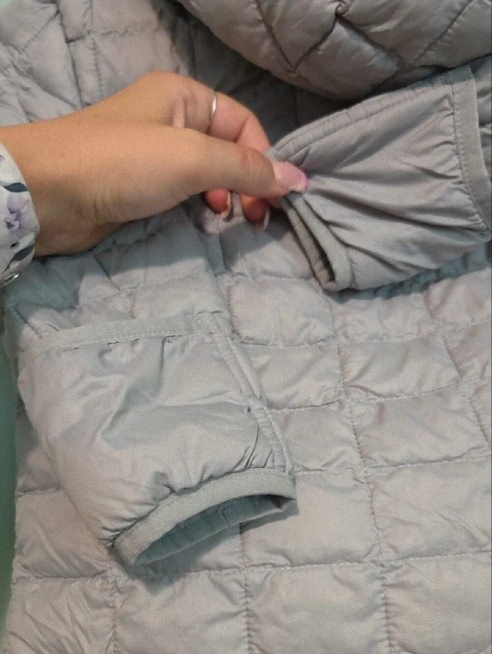 The North Face Light Gray Quilted Insulated One-Piece Snow Suit Kids 18 To 24m